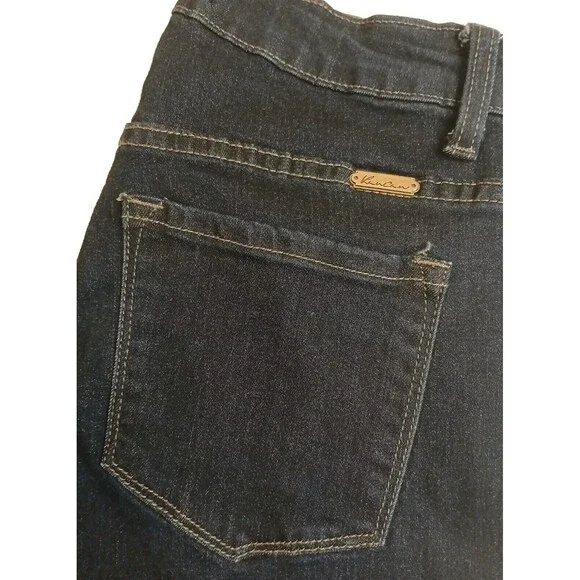 KANCAN Jeans Sz 27 Dark Wash Mid-rise Skinny Fit Excellent Condition - Picture 2 of 11